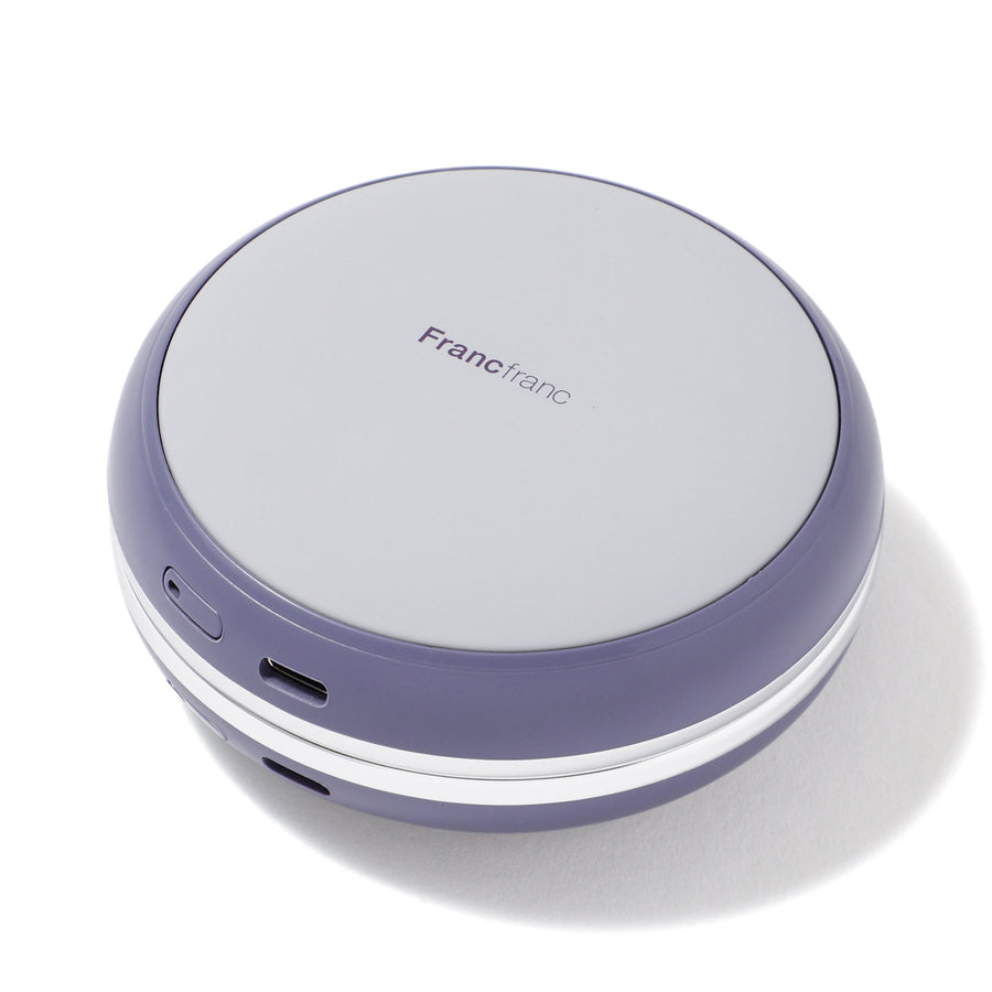 両手で使える充電式カイロ グレー【2025年モデル】