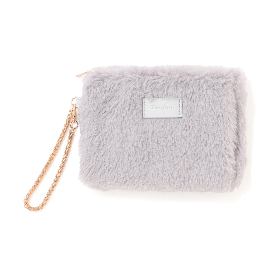 両手を温められるカイロポーチ グレー