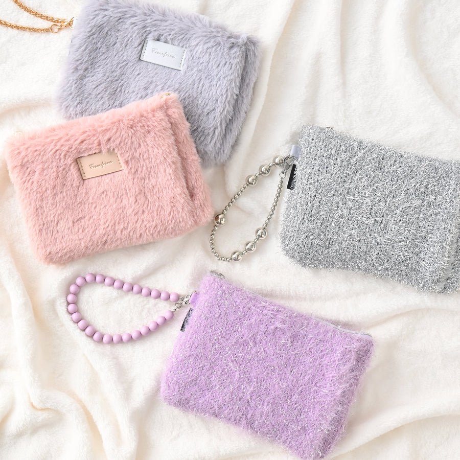 両手を温められるカイロポーチ ピンク