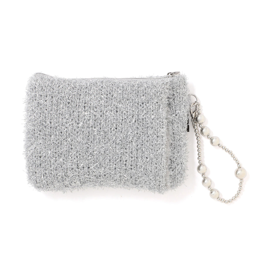 両手を温められるカイロポーチ シルバー