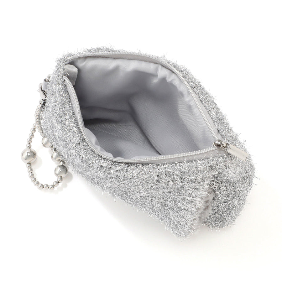 両手を温められるカイロポーチ シルバー