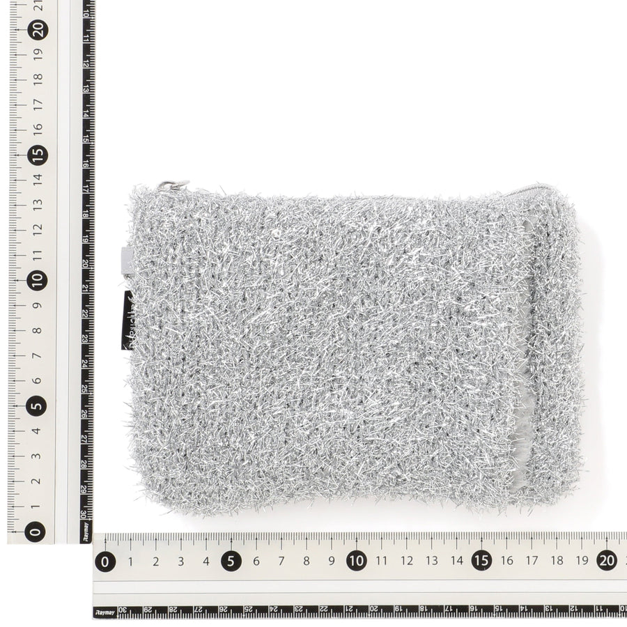 両手を温められるカイロポーチ シルバー