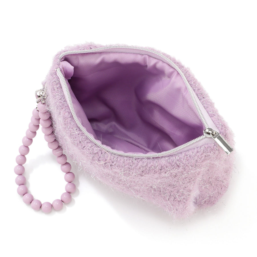 両手を温められるカイロポーチ パープル