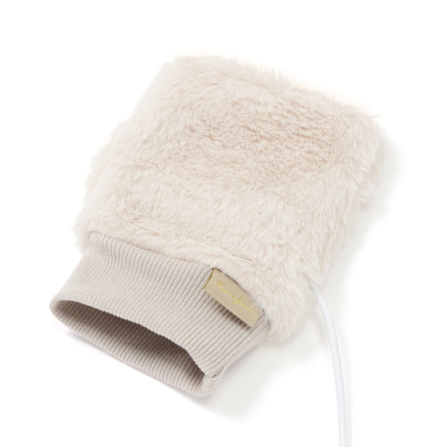 ヒーター付きハンドウォーマー アイボリー