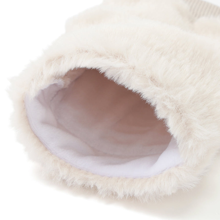 ヒーター付きハンドウォーマー アイボリー