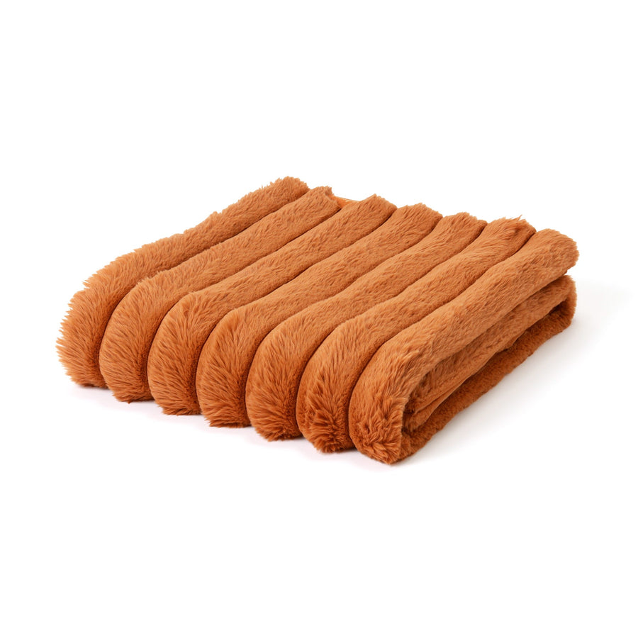 ヒーター付きブランケット ブラウン