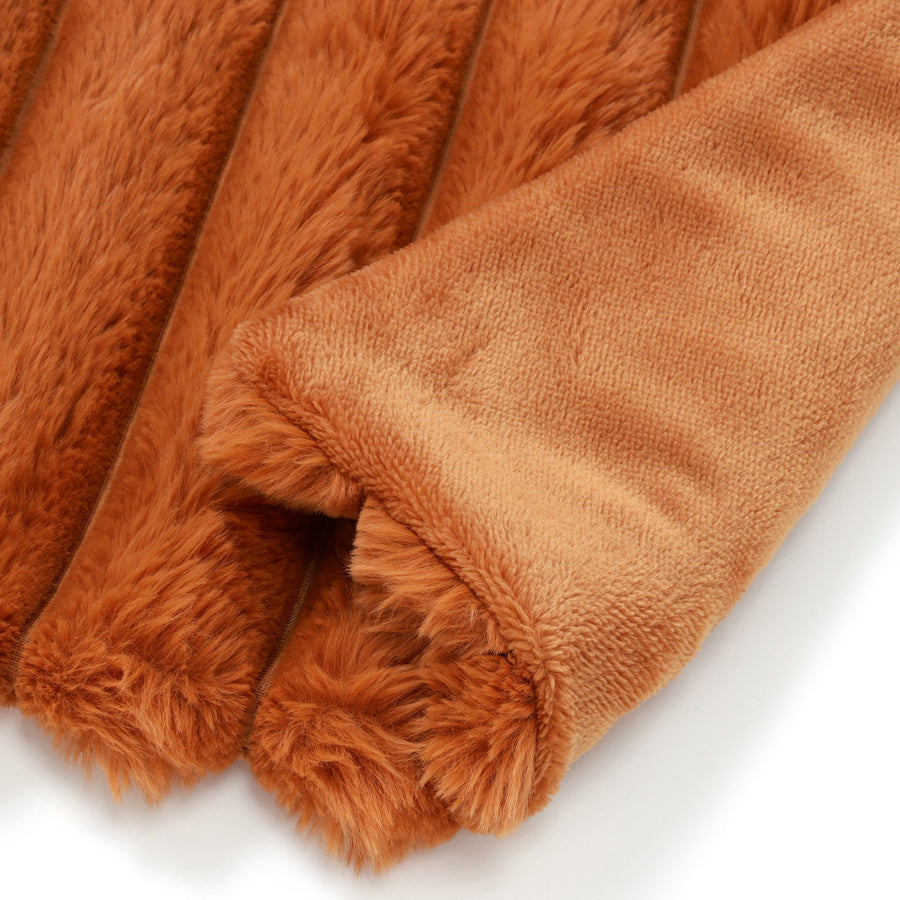 ヒーター付きブランケット ブラウン