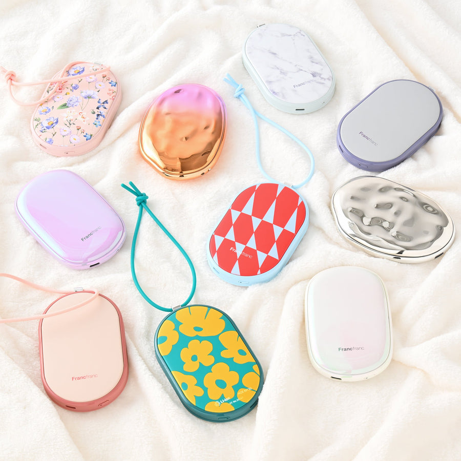 繰り返し使えるカイロ ウェーブ グラデーション オレンジ【2025年モデル】