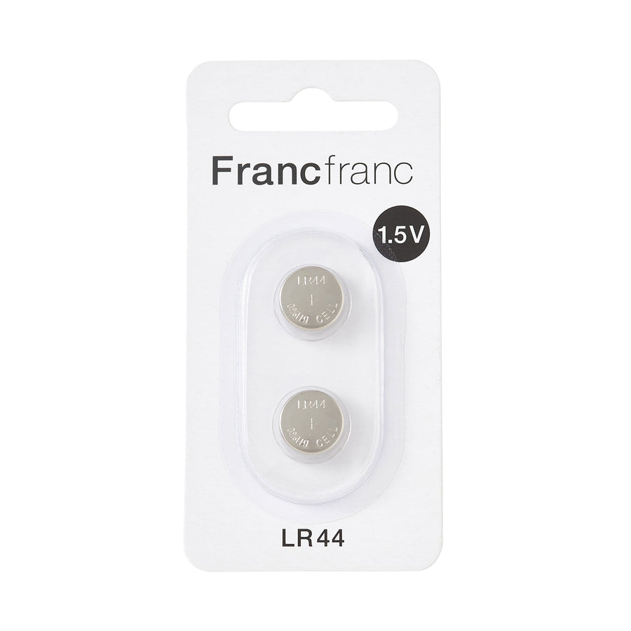 Francfranc アルカリボタン電池LR44（2個セット）