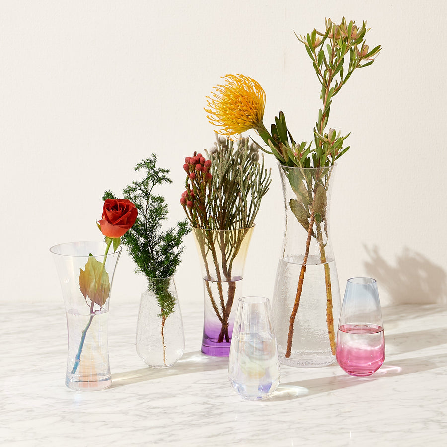 Luster Flower Vase S Clear