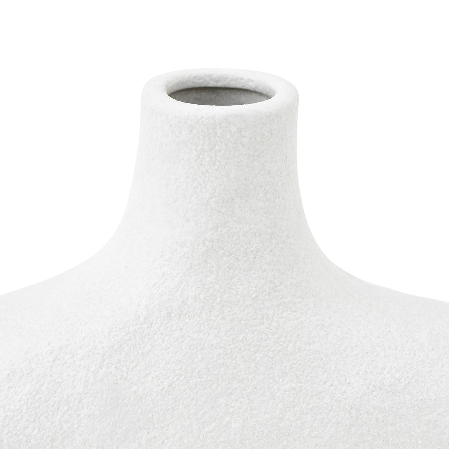 ストーンウェア フラワーベース ホワイト