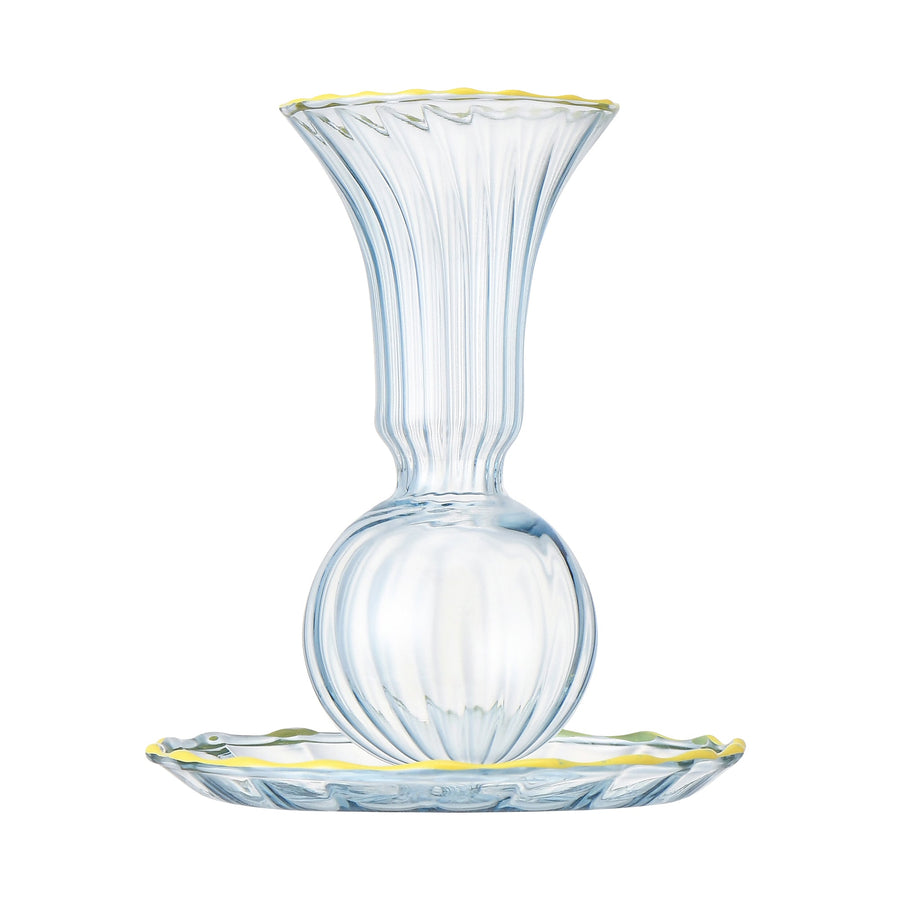 Petite Colorful Flower Vase Blue