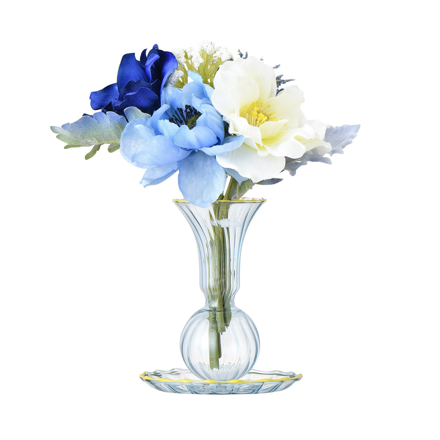 Petite Colorful Flower Vase Blue