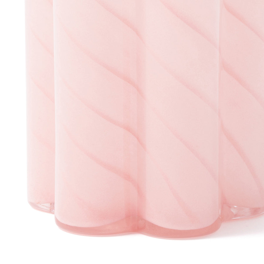 フラワーストライプ フラワーベース ライトピンク