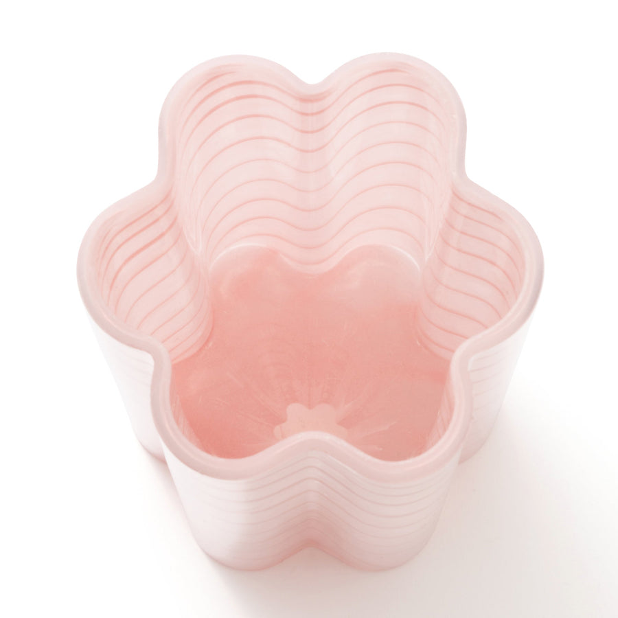 フラワーストライプ フラワーベース ライトピンク