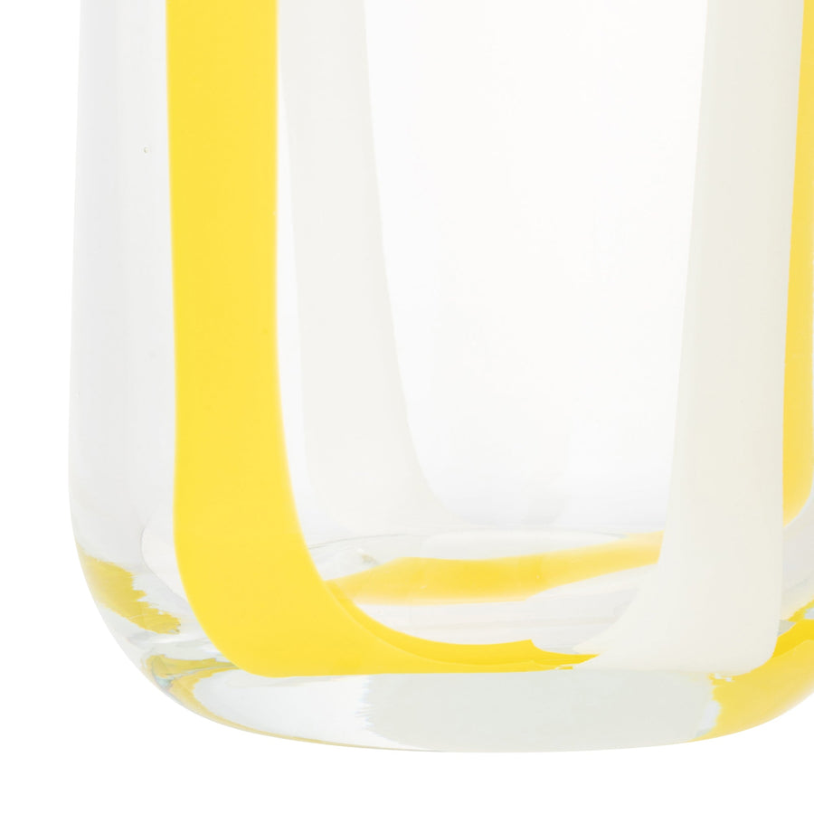 ポップストライプ フラワーベース M イエロー