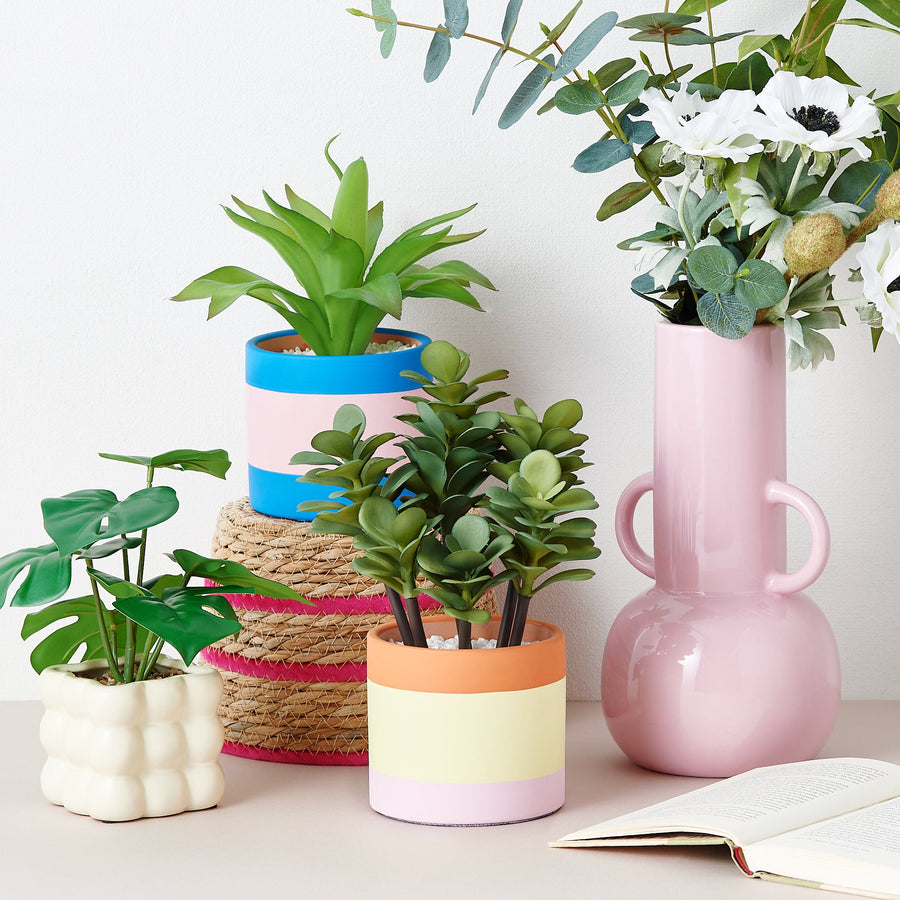 セラミック ポップ フラワーベース L ピンク