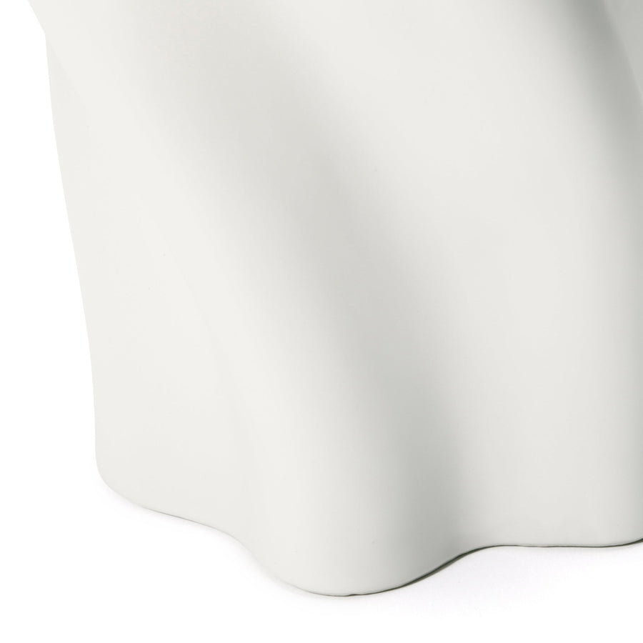 セラミック ツイスト フラワーベース L ホワイト