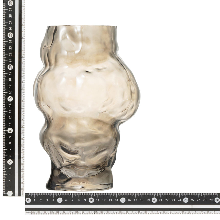 ボルダー フラワーベース グレー