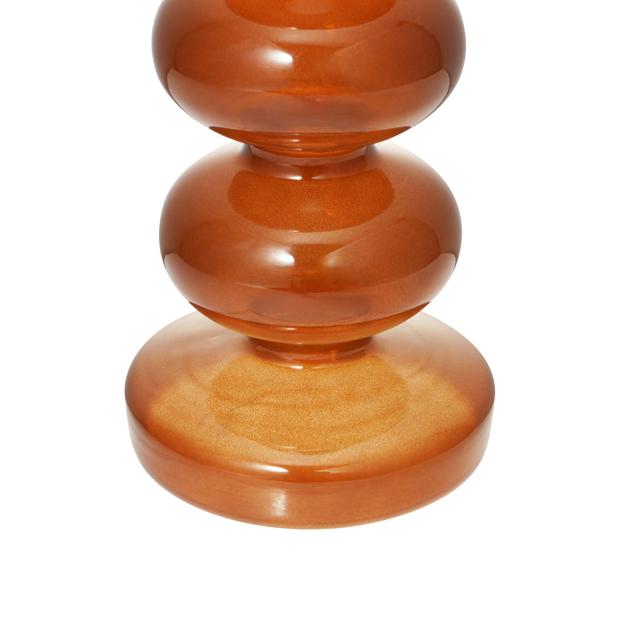 トーテム フラワーベース ブラウン