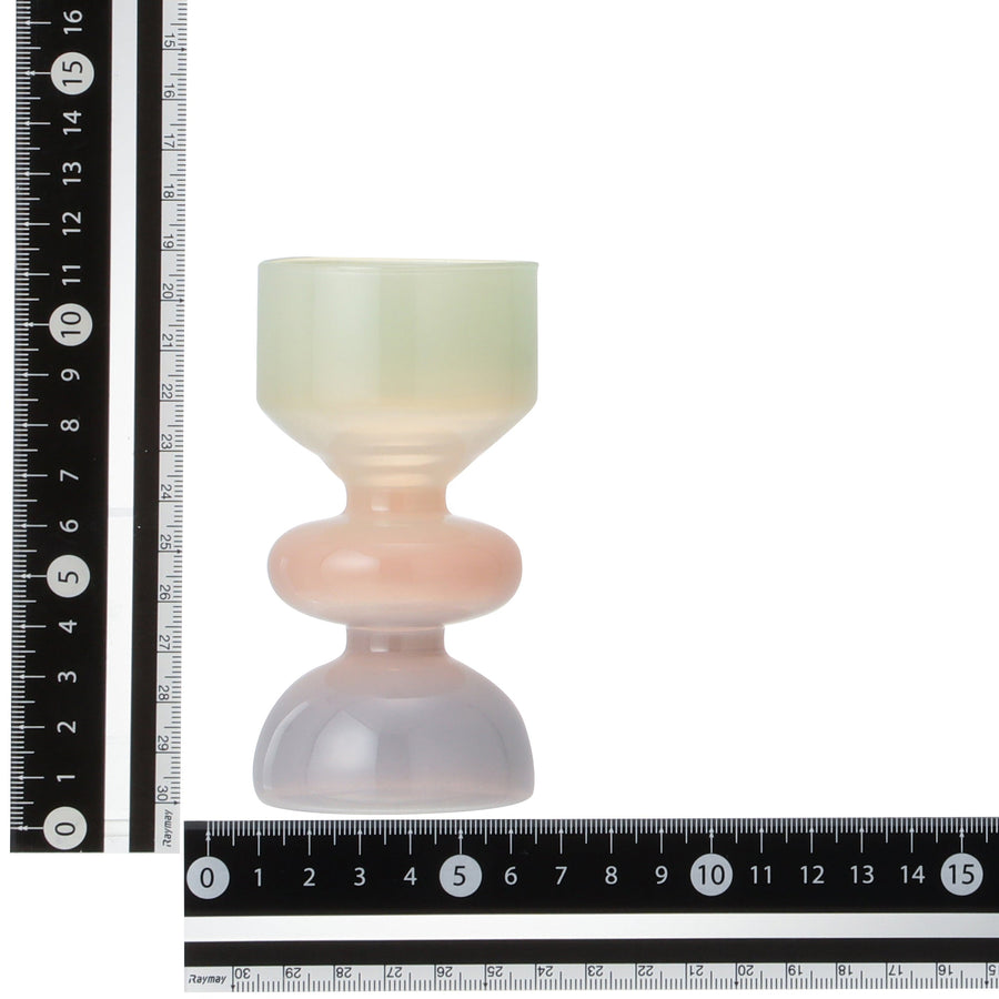 プチ グラデーション フラワーベース グレー