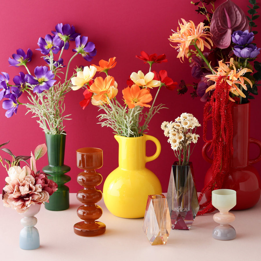 プチ グラデーション フラワーベース グレー