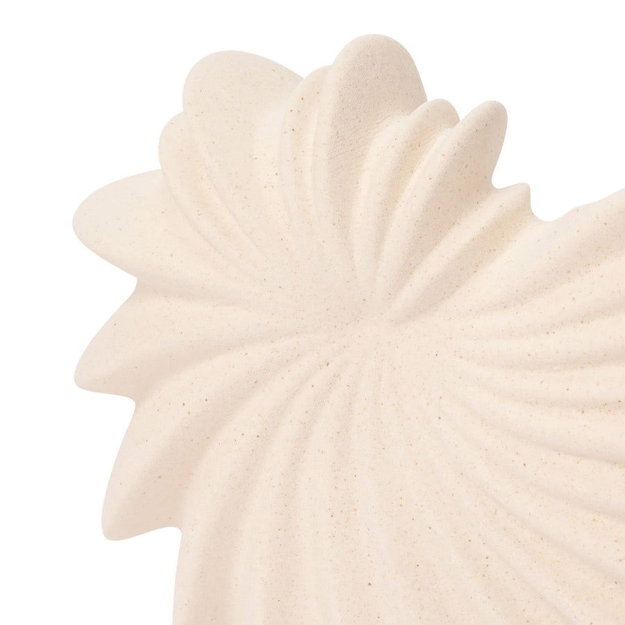 セラミック シェル フラワーベース ナチュラル