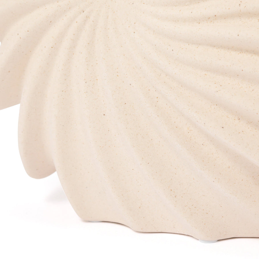 セラミック シェル フラワーベース ナチュラル