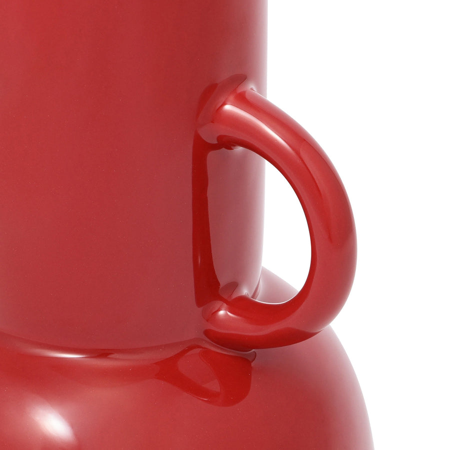 セラミック ポップ フラワーベース L レッド