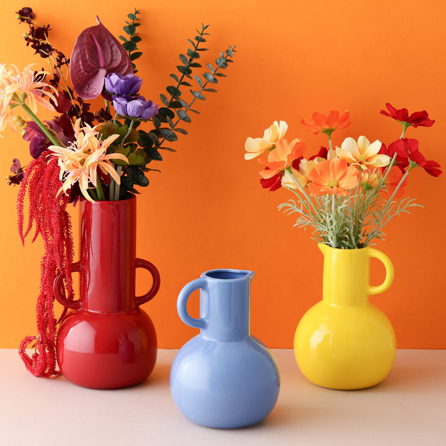 セラミック ポップ フラワーベース M イエロー