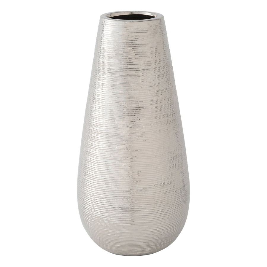 Cross Flower Vase Medium Silver