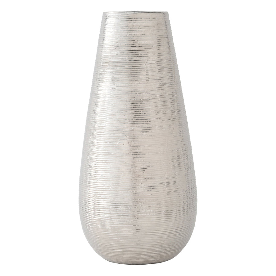 Cross Flower Vase Medium Silver