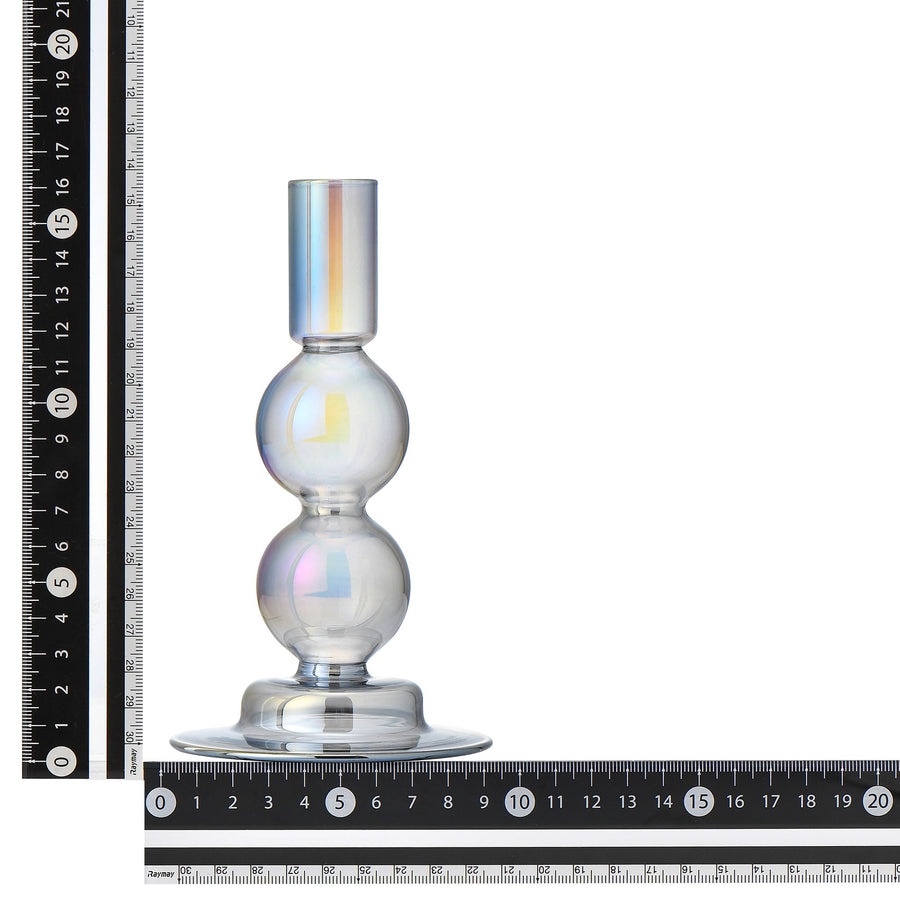ガラスキャンドルスタンド バブル ダークグレー