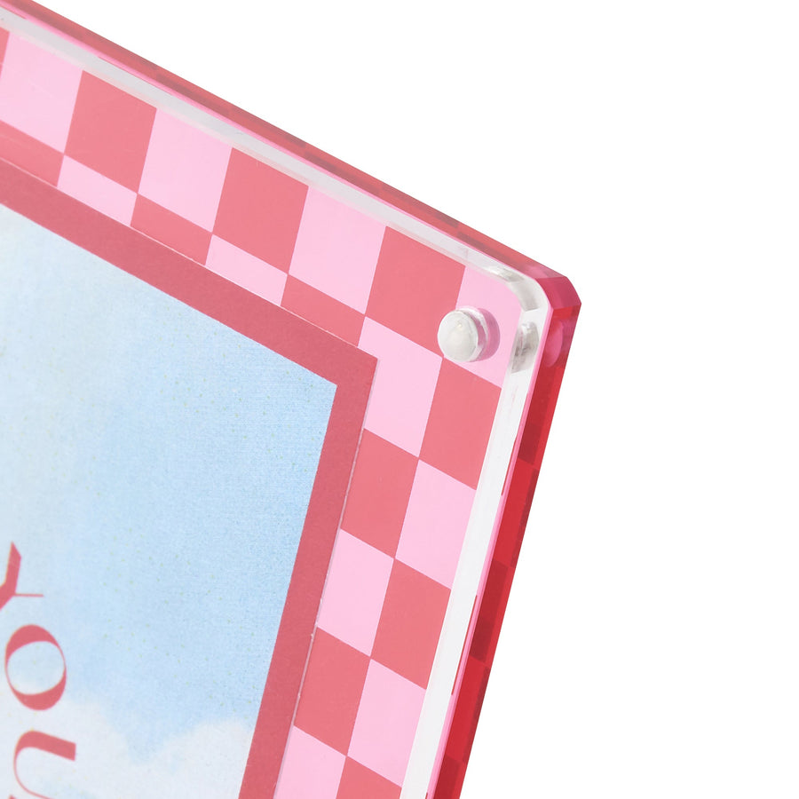 カラフルアクリルフレームmini ピンク