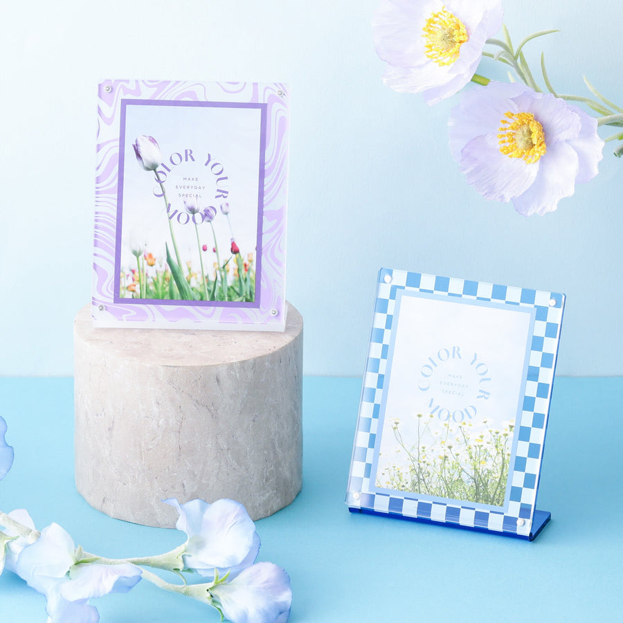 カラフルアクリルフレームmini ブルー