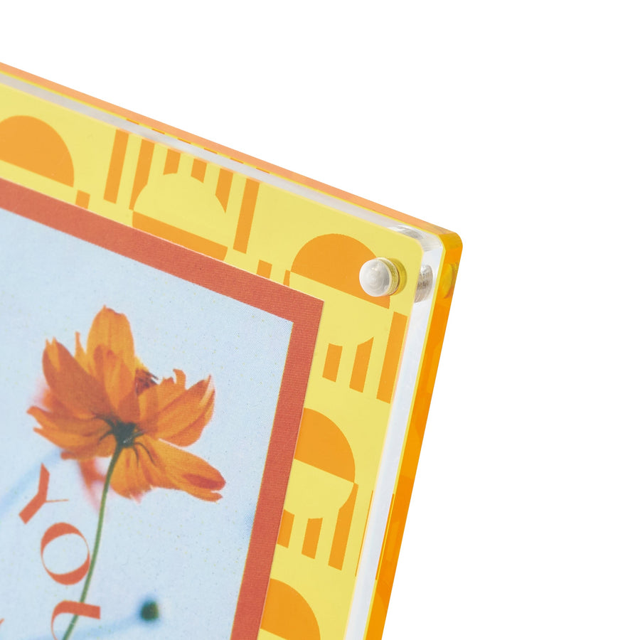 カラフルアクリルフレームmini イエロー