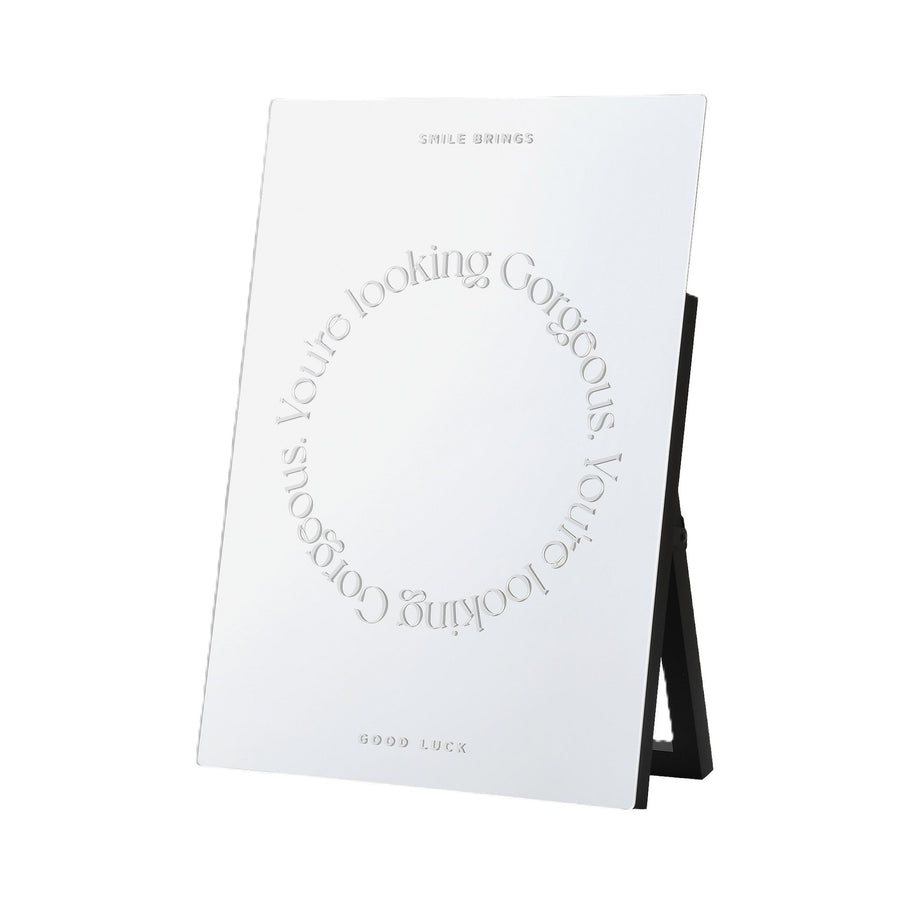 グラフィック ウォールミラー ホワイト