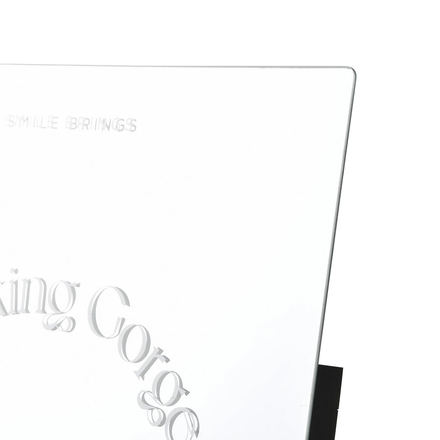 グラフィック ウォールミラー ホワイト