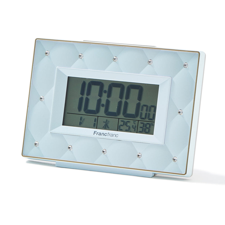 Abisko Radio Digital Clock Blue