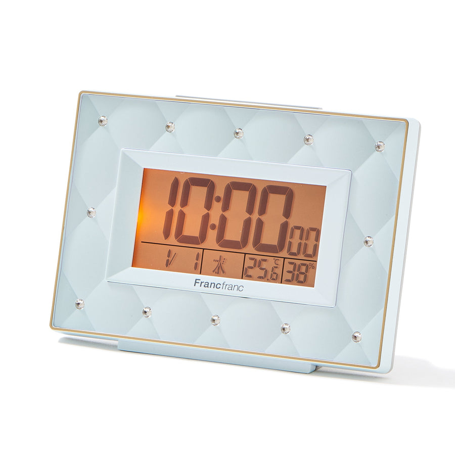 Abisko Radio Digital Clock Blue