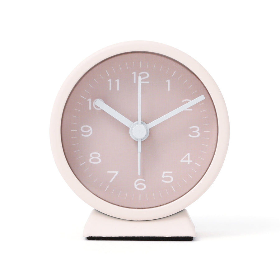 Round Mini Table Clock Pink