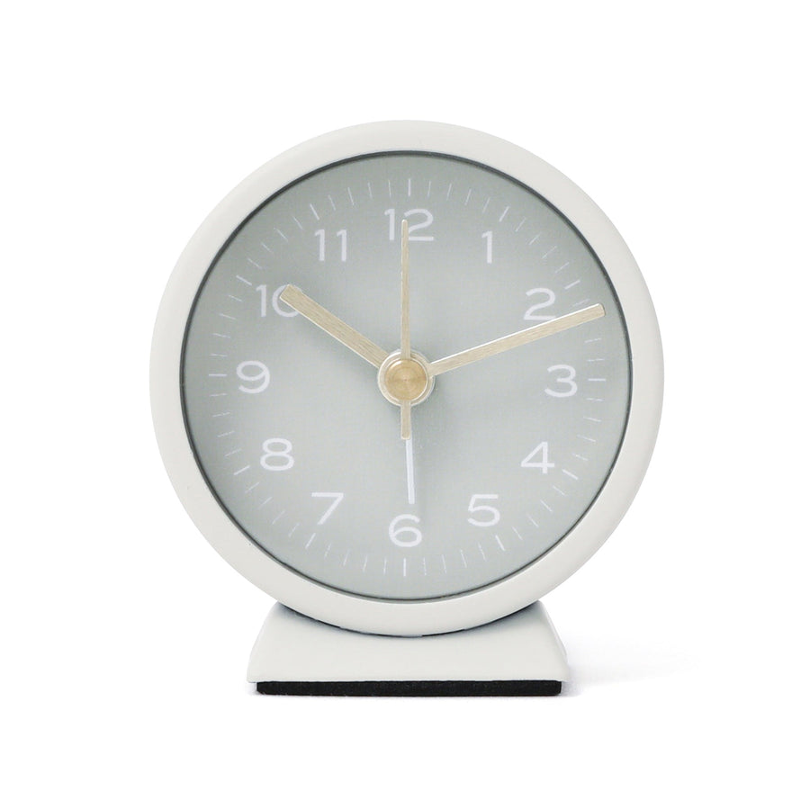 Round Mini Table Clock Green