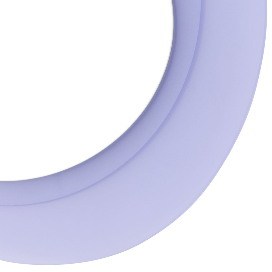 ウェーブ ウォールクロック パープル