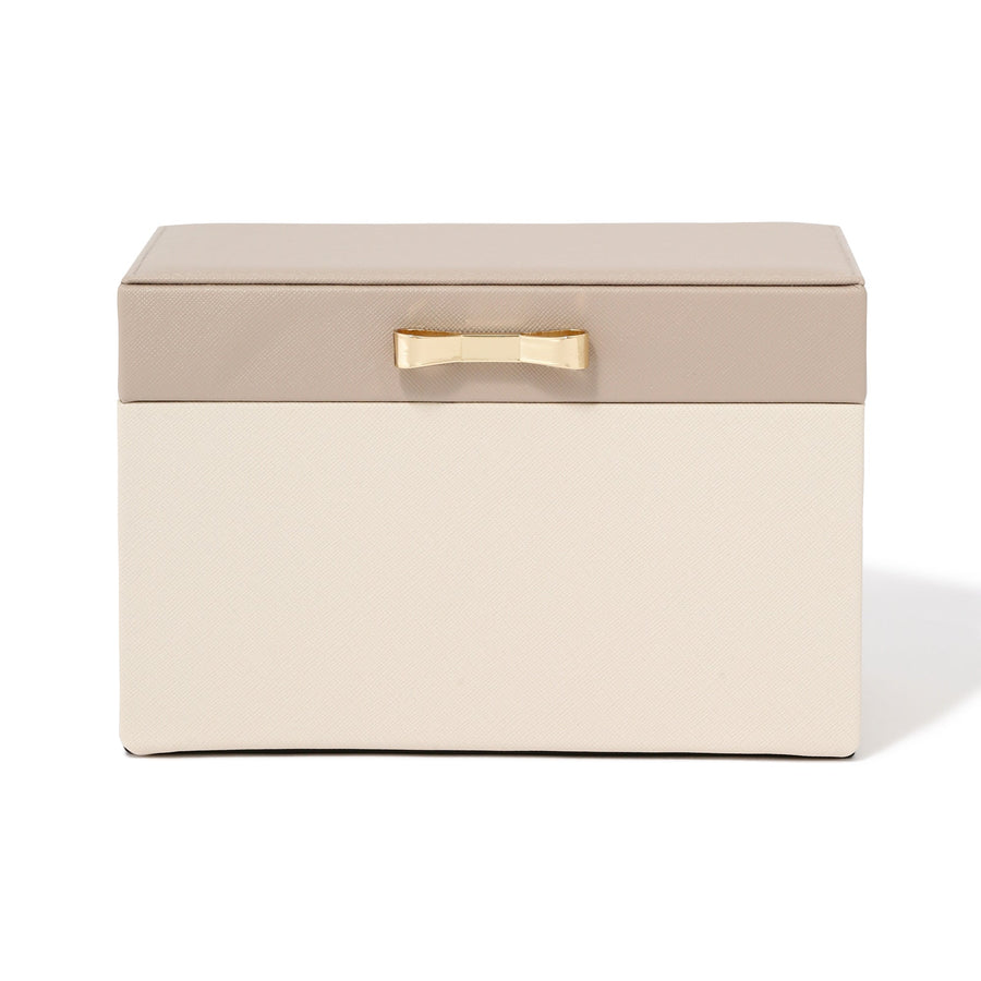 Bicolor Jewelry Box S Beige