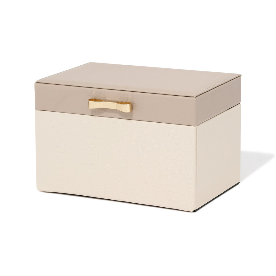 Bicolor Jewelry Box S Beige