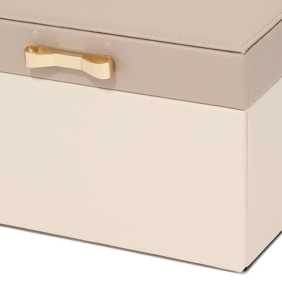 Bicolor Jewelry Box S Beige