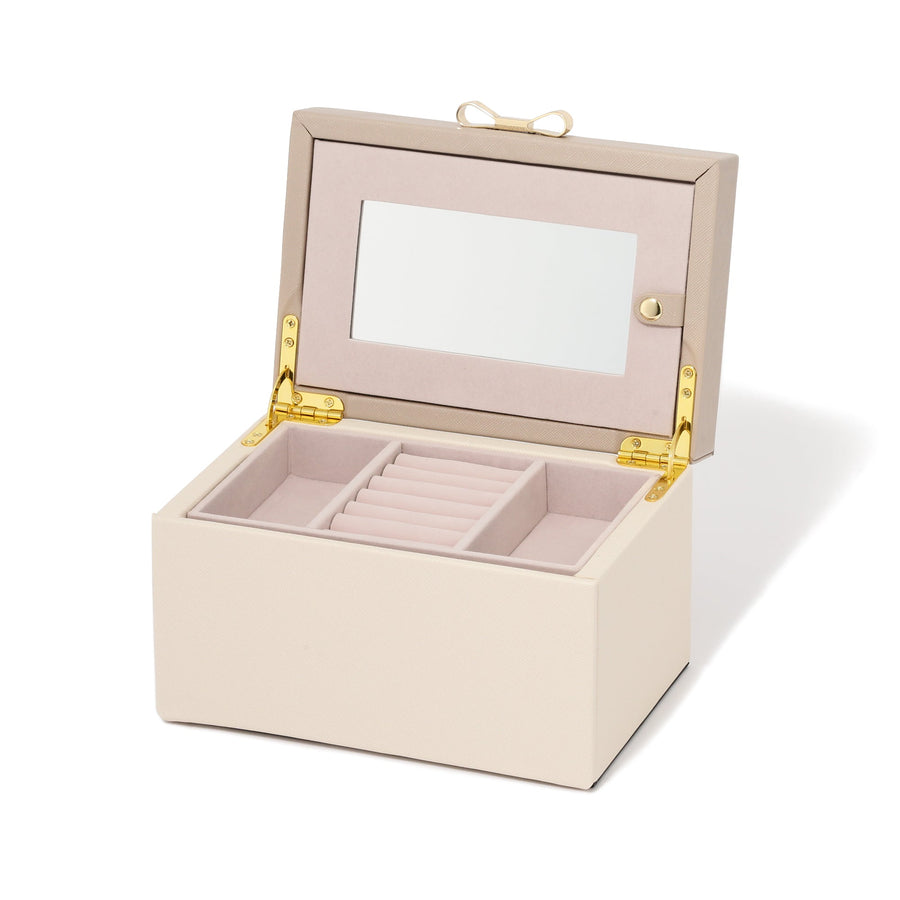 Bicolor Jewelry Box S Beige