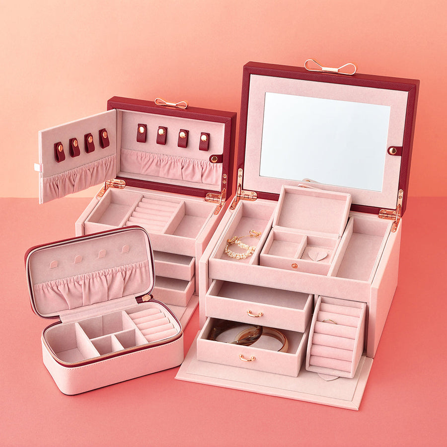 Bicolor Jewelry Box L Pink