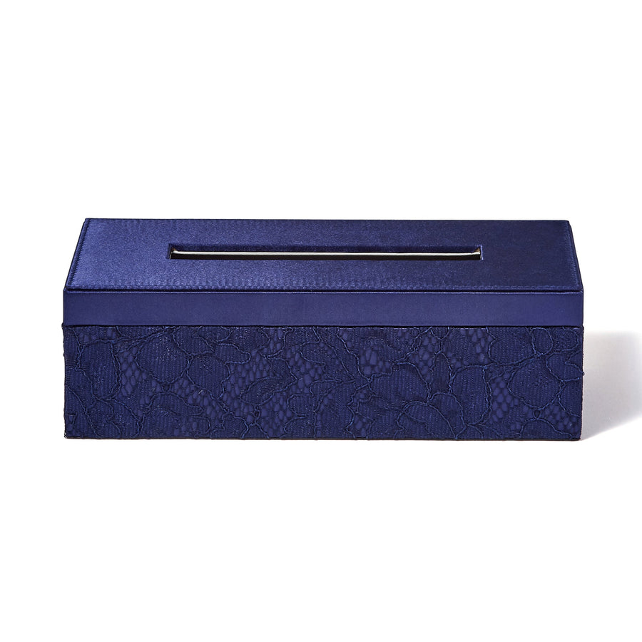 Lace Tissue Box Navy