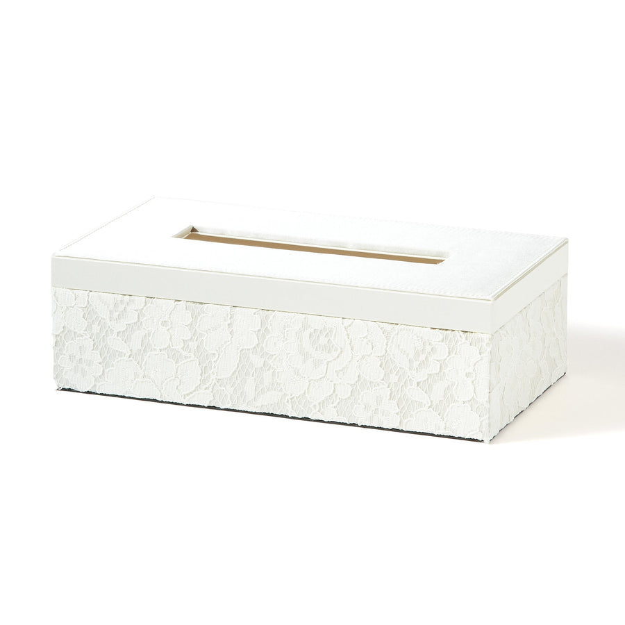 Lace Tissue Box Ivory